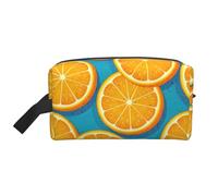 Fresh Orange Fruit Print Spacious Capacity Cosmetic Bag for Women,Toiletry Bag for Men Travel Toiletry Bag,