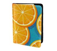 Fresh Orange Fruit Printing Passport Holder, Travel Essentials,Card And Passport Anti Theft Wallet,Sized To Fit All Standard Passports