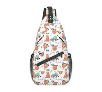 Fresh Orange Fruit, Stylish Oblique Chest Packaging, Leisure Backpack, Small Bag for Travel, Work, Casual, Funny Cute Animal Sloth Music, Rozmiar uniwersalny