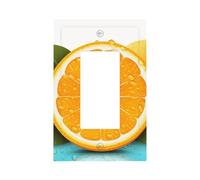 Fresh Orange Fruit Wall Plates Decorative Light Switch Cover 1 Gang Outlet Covers Standard Size 5" x 3" Plug Covers Electrical Switchplate Home Decor for Bedroom Kitchen
