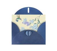 Fresh Orchids Greeting Card with Blue Envelope Holidays Birthdays Weddings Anniversaries Write Unique Blessings