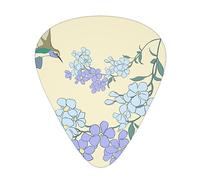 Fresh Orchids Stylish and durable guitar picks, three types of thin, medium and heavy guitar picks (12 pieces), suitable for guitar, bass, electric guitar, ukulele,