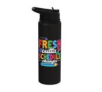 Fresh Outta Schedule Changes Teacher School Counselor Stainless Steel Insulated Water Bottle