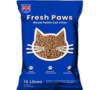Fresh Paws Premium Wood Pellet Cat Litter, 15 L