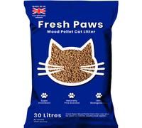 Fresh Paws Premium Wood Pellet Cat Litter, 30 L