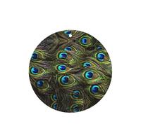 Fresh Peacock Printing 10 Pcs Car Air Freshener Fragrant Sheets,Car Hanging Accessories With Strings For Decor