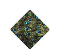 Fresh Peacock Printing 10 Pcs Car Air Freshener Fragrant Sheets,Car Hanging Accessories With Strings For Decor