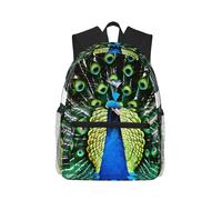 Fresh Peacock Stylish Travel Backpack Lightweight Laptop Backpack With Water Protection For College Work Black, One Size, Black, Rozmiar uniwersalny