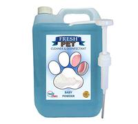 Fresh Pet Kennel/Cattery Disinfectant & Deodoriser 5L BABY POWDER- WITH PUMP