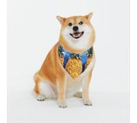 Fresh Pineapple Dog Bandanas - Adjustable Pet Scarf, for Small to Large Dog Puppy Cat, Black