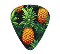 Fresh pineapple guitar pick set, 3 different thicknesses, 12 pieces for a variety of instruments