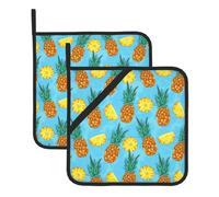 Fresh Pineapple Large Pot Holders Oven Mitts Set Heat Resistant Pot Holders Square Pot Holder Hot Pads8 In