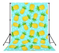 Fresh Pineapple Photography Backdrop, Soft Background With Rod Pocket For Studio, Newborn Photos, Weddings & Video Backdrops - 5x7ft