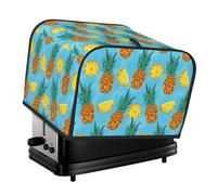 Fresh Pineapple Print 4 Slice Toaster Cover Toasters Dustproof Heat Resistant Kitchen Appliance Protector