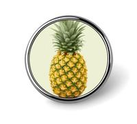 Fresh Pineapple Round Badge Cute Brooch Hats Jackets Decor Personalized Lapel Pin Clothing Jewelry Accessories for Wedding Party Gift