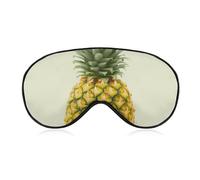 Fresh Pineapple Sleep Mask for Women Men Side Sleeper Eye Cover with Adjustable Strap Soft Breathable Blackout Mask Slip-Free Deep Sleeping Travel Essentials