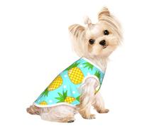 Fresh Pineapple Small Dog Pet Clothes, Breathable Lightweight Soft Vest, Exquisite Personality Appearance.Good Warmth Retention.