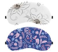 Fresh Plant Broken Flowers 2-Pack Light-Blocking Soft Breathable Blindfold Sleeping Masks