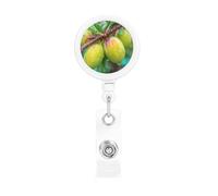 Fresh Plums Retractable Badge Holder Light and Durable Wear-Resistant for Daily Work Use
