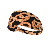 Fresh Pretzel,Sports Sweatband for Unisex Multi Headband Elastic Exercise Hairband