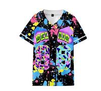 Fresh Prince of Bel Air 88 Baseball Jersey for Man 90s Urban Theme Party Hip Hop Fashion Blouses for Club and Pub, Splash, S