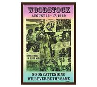 Fresh Prints of CT Showprint Concert Poster Woodstock - August 15-17 - 1969
