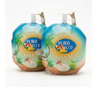 Fresh Puro Gusto Premium Coconut Pack - 2-Pack - 100% Natural, Pure & Versatile Coconut Product - Ideal for Baking, Keto-Friendly Snacking & Culinary Enhancements