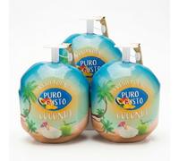 Fresh Puro Gusto Premium Coconut Pack - 3-Pack - 100% Natural, Pure & Versatile Coconut Product - Ideal for Baking, Keto-Friendly Snacking & Culinary Enhancements