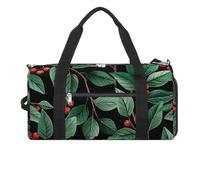 Fresh Red Berries Gym Bag Sport Gym Tote Bag Lightweight Duffle Bag Carry On Weekender Bags for Women Men, white, One Size