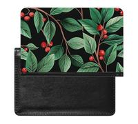 Fresh Red Berries Passport Holder Cover Secure Travel Wallet PU Leather Credit Cards Passport Organizer Bag for Women Men, white, One Size, Modern