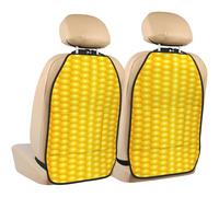 Fresh Ripe Corn Cobs Pattern,2 Pack Car Seat Kick Mats Back Seat Protector Durable Back Seat Organiser