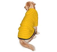Fresh Ripe Corn Cobs Pattern Dog Costume Warm Pet Hoodie Sweatshirt Fall Winter Warm Jacket Pullover Coat X-Large