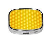 Fresh Ripe Corn Cobs Pattern,Meta Pill Box 2 Compartment Medicine Case,Portable Organizer