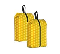 Fresh Ripe Corn Cobs Pattern, Travel Shoe Bags 2 Pack, Waterproof Shoe Storage Bags, Shoe Organizer for Travel and Home