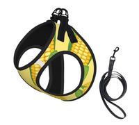Fresh Ripe Corn Cobs,Pet Harness,Adjustable Reflective Dog Harness,Pet Leash Vest,M