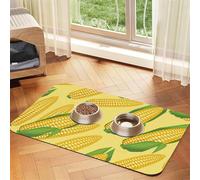 Fresh Ripe Corn Cobs,Waterproof Pet Feeding Mat,PU Leather Placemats for Cat Dog Water Bowl,Food Mats,40x60cm