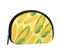 Fresh Ripe Corn CobsSmall Makeup Sanitary Napkin Storage Bag,Women's Cosmetic Coin Purse