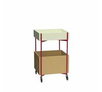 Fresh Rolling Table Khaki/ Burgundy