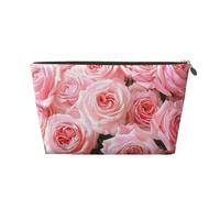 Fresh Roses Printed Travel Toiletry Bag - Handbag Organizer, Purse Organiser Insert Handbag,Inner Storage Bag in Bag with Zipper Bag