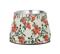 Fresh Rowanberry Fruit Silver Bowl for Dogs Enhanced Stainless Steel Cats Basic Bowls for Small Dogs Whisker Relief