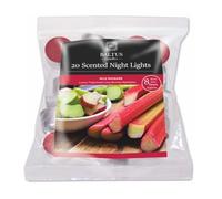 Fresh Scented Tealight Candles - Refreshing & Soothing Fragrances | Up to 8-Hour Burn Time | Premium Quality Decorative Tealights for Home Decor (Wild Rhubarb - Packs of 20)