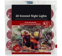 Fresh Scented Tealight Candles - Refreshing & Soothing Fragrances | Up to 8-Hour Burn Time | Premium Quality Decorative Tealights for Home Decor (Spiced Mulled Wine - Packs of 20)