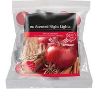 Fresh Scented Tealight Candles - Refreshing & Soothing Fragrances | Up to 8-Hour Burn Time | Premium Quality Decorative Tealights for Home Decor (Apple & Cinnamon - Packs of 20)
