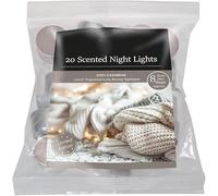 Fresh Scented Tealight Candles - Refreshing & Soothing Fragrances | Up to 8-Hour Burn Time | Premium Quality Decorative Tealights for Home Decor (Cosy Cashmere - Packs of 20)