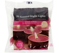 Fresh Scented Tealight Candles - Refreshing & Soothing Fragrances | Up to 8-Hour Burn Time | Premium Quality Decorative Tealights for Home Decor (Winter Berries - Packs of 20)