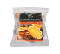 Fresh Scented Unscented Fancy Tealight Candles - Refreshing and Soothing Fragrances | 8 Hour Long Lasting Burn Time | Premium Quality Home Decoration Tealights (Spiced Orange TLights)