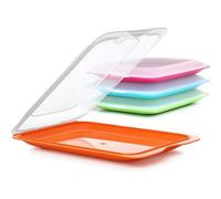 Fresh slicer box, BPA free, reusable, stackables, dishwasher & MWO, random color. 1pc. Measures 17cm x 3.2cm x 25cm
