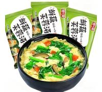 Fresh Spinach Instant Soup, Freeze-Dried Vegetable Soup, Individually Packaged 6g*5/10/20/30/50packs, Healthy Nutritious Meal Replacement Soup, Side Dish, Ready-to-Eat Snack, Fast Food (5packs)