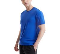 Fresh Stain-Repel Signature Tee, Men’s Short Sleeve Fashion Casual Dry Fit Active Crew Neck T Shirt Lightweight(Blue,2XL)