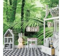 Fresh Stereo Simple Green Jungle 3D Wallpaper Luxury Home Dining Decor Paste Sofa Living Room The Wall for Bedroom Mural-350cm×256cm